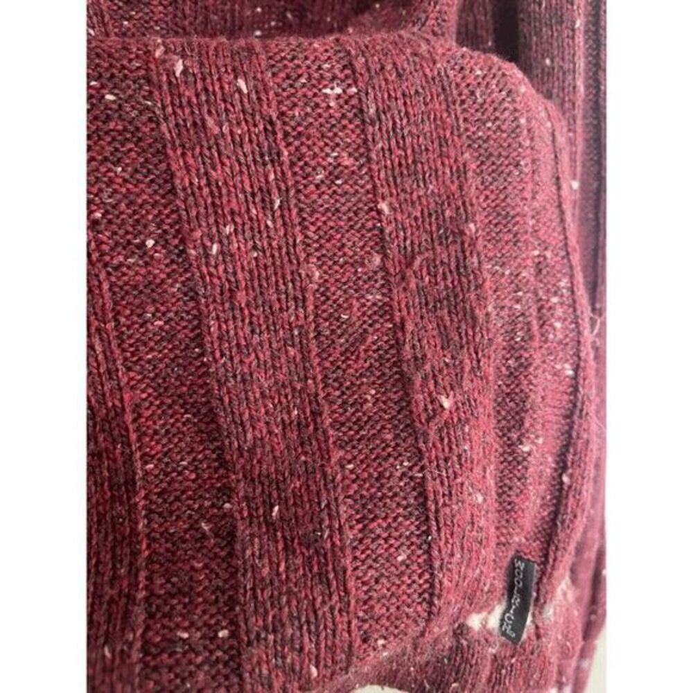 Woolrich Quarter Zip Sweater Size Large Women's Wine Red - Picture 6 of 10